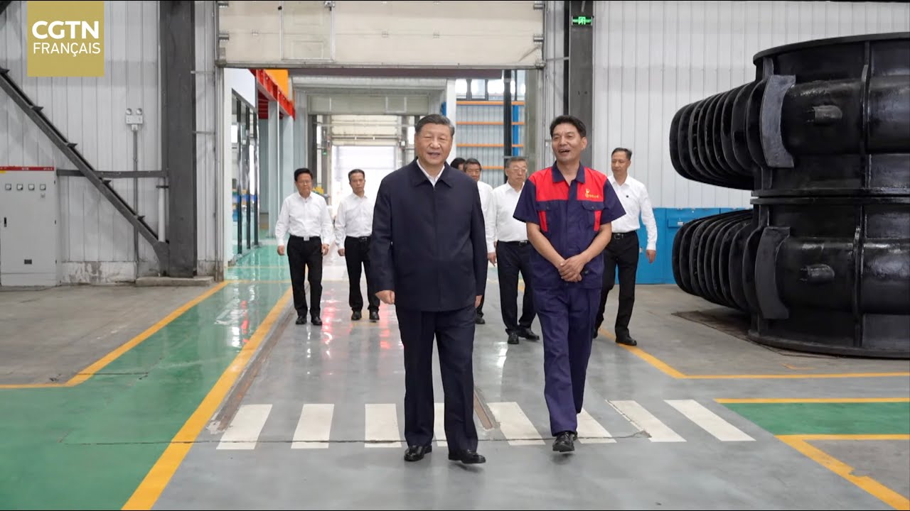 Xi Jinping inspecte une entreprise manufacturière à Yangquan au Shanxi