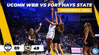 UConn Women's Basketball starts off the preseason on a strong foot against Fort Hays State