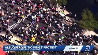 'No Kings' demonstration in Albuquerque draws thousands