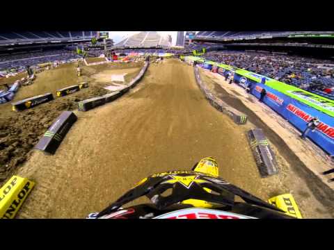 GoPro HD: Davi Millsaps Practice 2013 Monster Energy Supercross from Seattle 