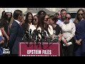 WATCH: The abuse was real, Epstein survivor implores Trump, who again calls case a hoax  - 04:02 min - News - Video