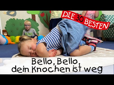 👩🏼 Bello, Bello, dein Knochen ist weg - Singen, Tanzen und Bewegen || Kinderlieder