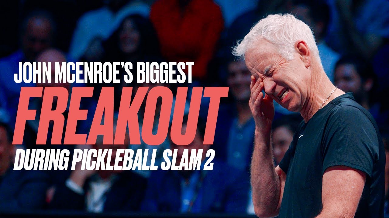 John McEnroe INSANE MELTDOWN at The Pickleball Slam 2