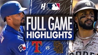 Texas Rangers vs San Diego Padres - FULL GAME HIGHLIGHTS | July 4, 2025 MLB Season