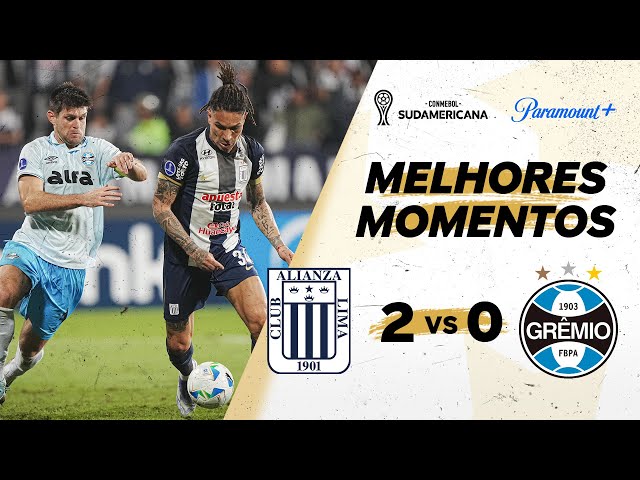ALLIANZA LIMA 2 X 0 GRÊMIO - CONMEBOL SUDAMERICANA 2025 | Paramount Plus Brasil