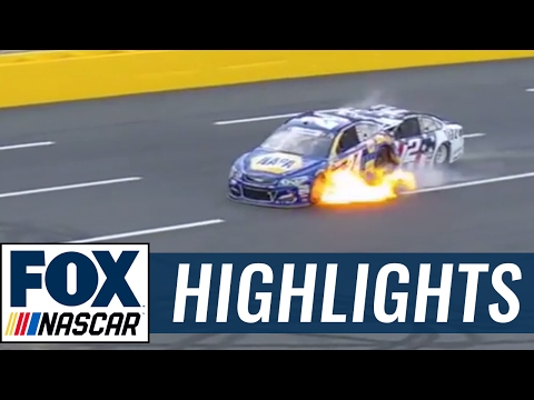 Chase Elliott and Brad Keselowski Crash Early at Charlotte | 2017 CHARLOTTE | FOX NASCAR