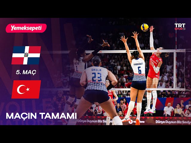 Maçın Tamamı | Dominik Cumhuriyeti - Türkiye  "2025 Kadınlar VNL"  TRT Spor Yıldız x Yemeksepeti