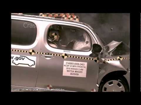 Video Crash test Nissan Cube 2008 yildan buyon