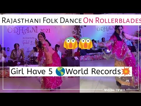 Woman performs traditional dance wearing rollerblades, wins hearts Woman performs traditional dance wearing rollerblades, wins hearts