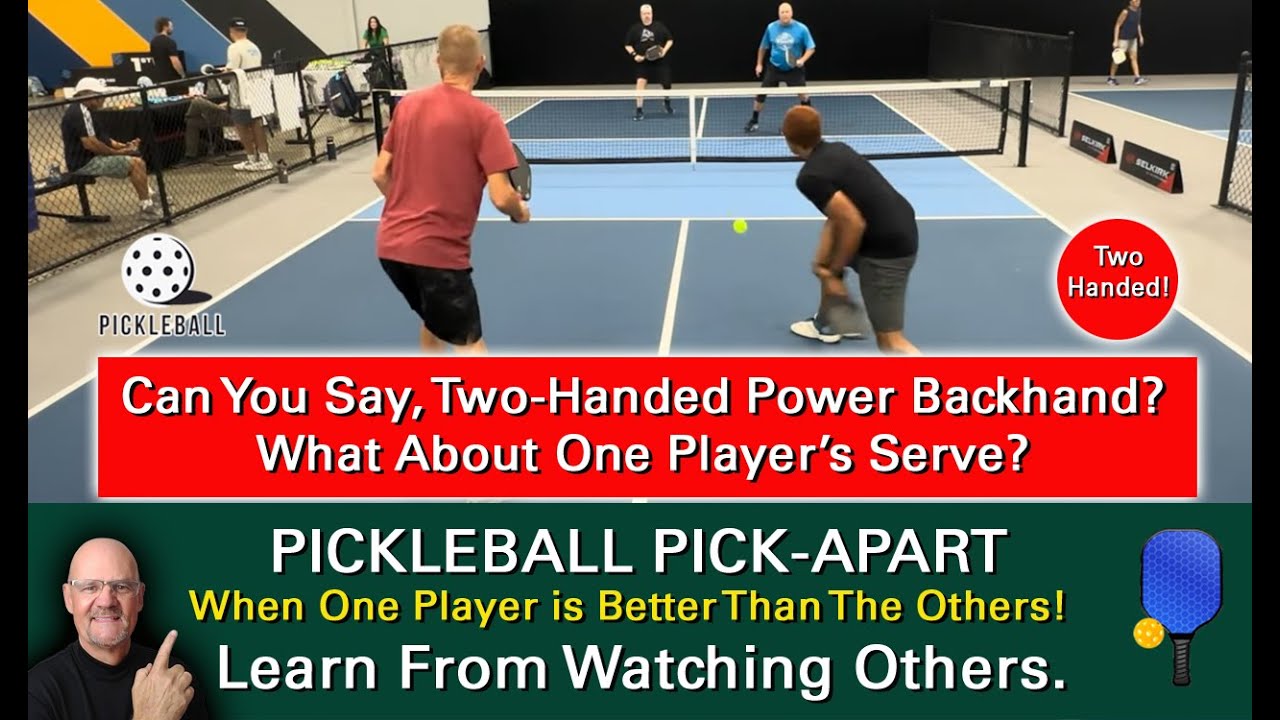 Pickleball Perfection ! Mastery The Two-Handed Power Backhand! Learn By Watching Others!