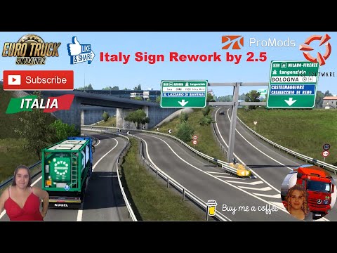 Italy Sign Rework - Promods Addon Hotfix v2.5