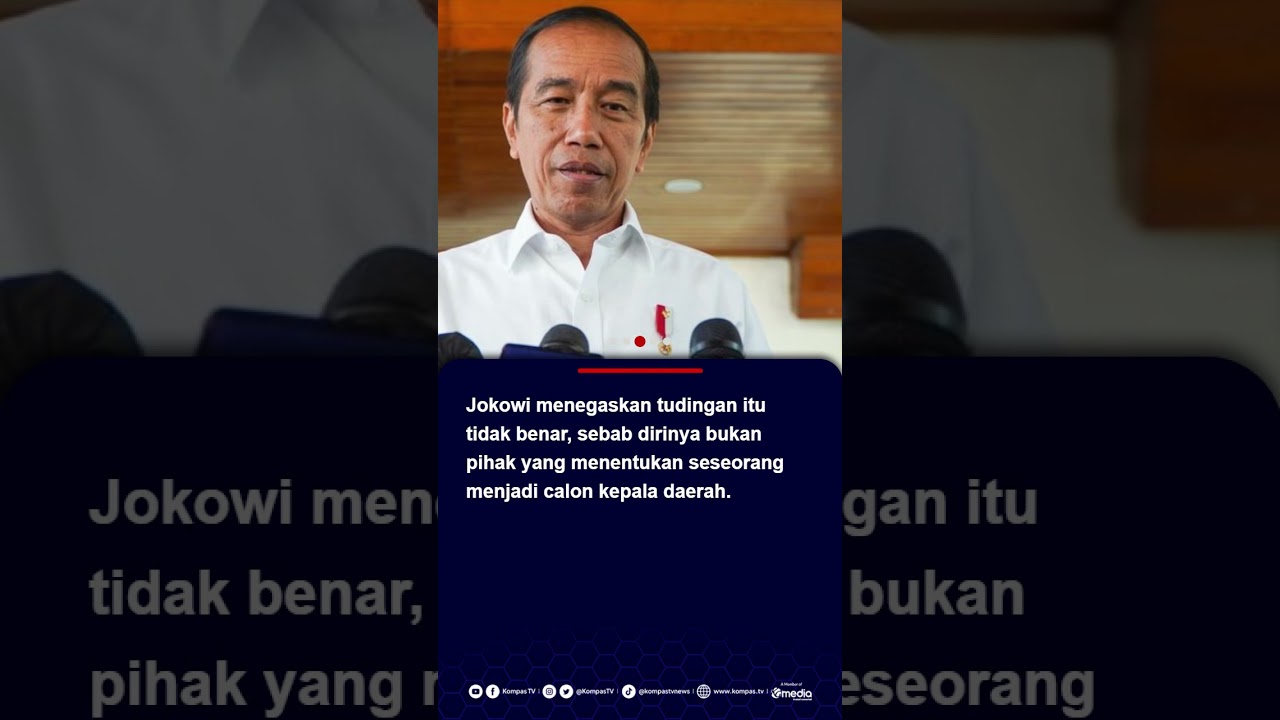 Jokowi Jawab Tudingan Jegal Anies Maju Pilkada Serentak #jokowi #anies #pdipbatalusunganies