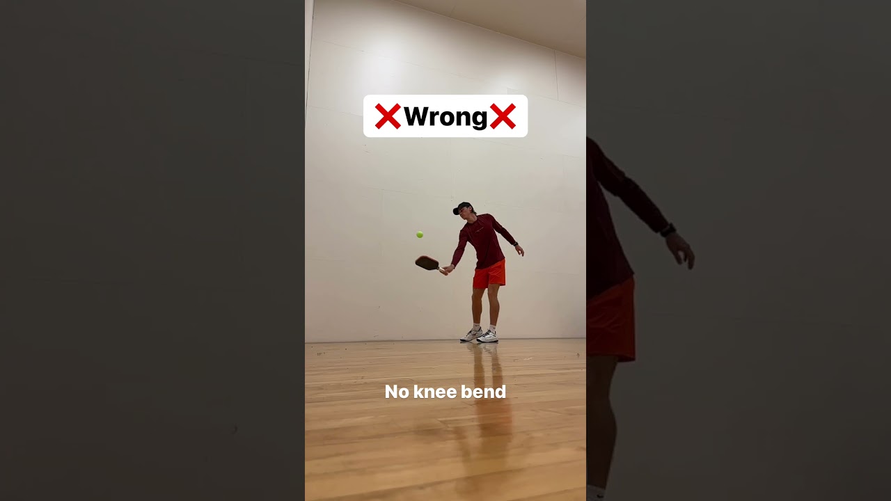 The difference that bending your knees can have on your dinks and volley dinks!!