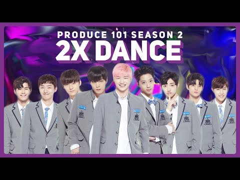 Produce 101 Season 2 2X Speed Dance | 5 Concept Songs (Never, Showtime, etc.)
