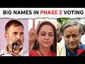 Lok Sabha Elections Phase 2 | Rahul Gandhi, Shashi Tharoor, Hema Malini: Big Names In Phase 2 Voting