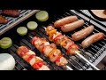 Royal Gourmet 24" Movable Charcoal Grill w/ Foldable Side Shelves
