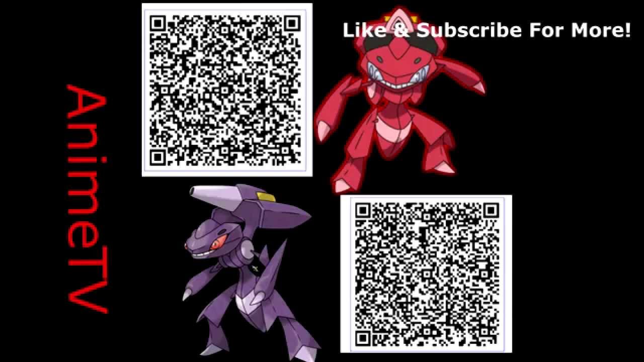 Qr Code Genesect Normal Shiny Pokemon X Y Oras By Animetv Gamer