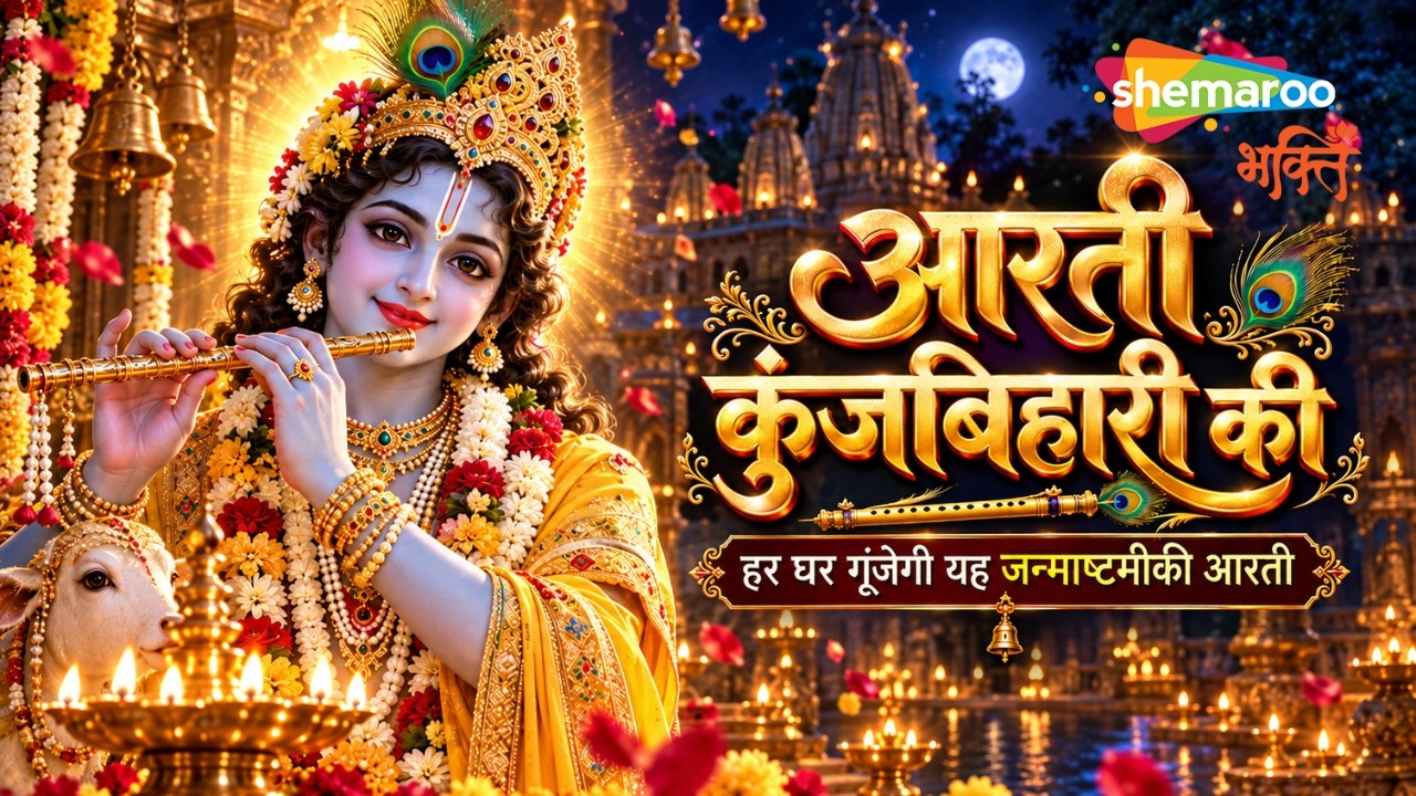 Janmashtami Aarti - Aarti Kunj Bihari Ki | Krishna Aarti | Krishna Song | Janmashtami Song