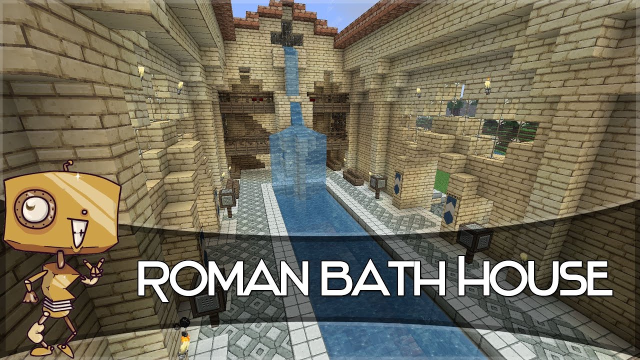 Minecraft Let S Build A Roman Bath House Youtube