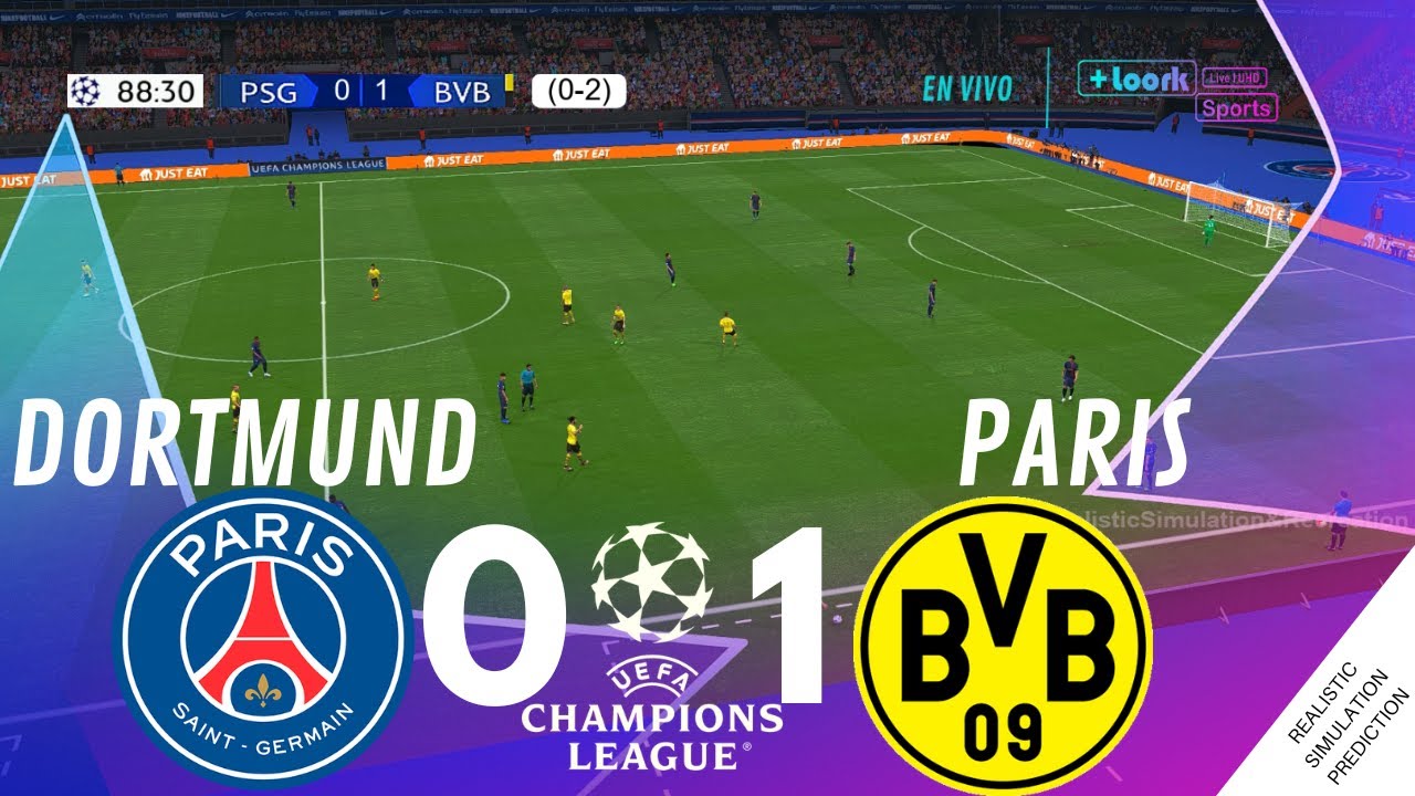 🔴 PSG vs Borussia Dormunt EN VIVO Semifinal Champions League 2024 ⚽ Simulación de Video Juego
