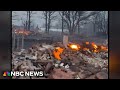 Eyewitness video shows burned out buildings in Canadian, Texas