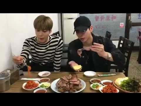 171120 SHINee Taemin and Jonghyun eating jokbal