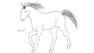 تعليم الرسم للأطفال | كيف ترسم حصان خطوة بخطوة للمبتدئين ... تعليم الرسم للأطفال | كيف ترسم حصان خطوة بخطوة للمبتدئين ...