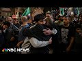 Palestinians welcome released prisoners back to West Bank