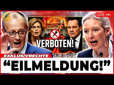 🚨 VOR 2 MINUTEN! 🚨 NACH REDEVERBOT: Alice Weidel VERKLAGT Julia Klöckner!