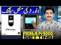 Fronus Meta PV9000 Setting Urdu  Fronus PV9000 Inverter Programming  Complete PV9000 Setup & Price