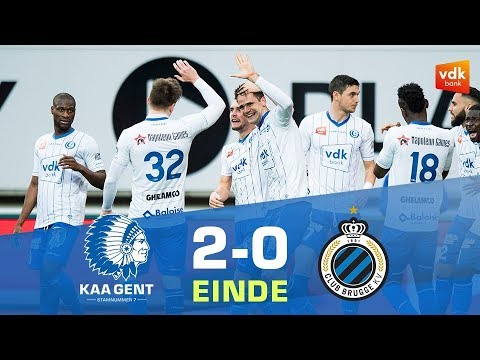 Samenvatting KAA Gent - Club Brugge (2-0)