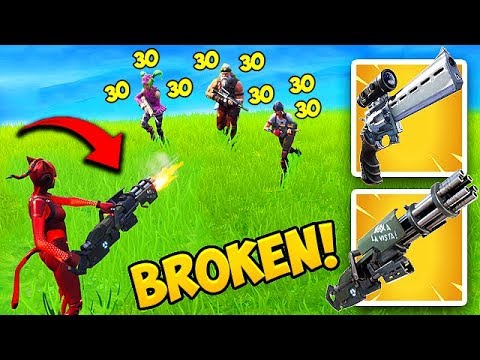 THE MINIGUN *BUFF* IS SUPER OP! - Fortnite Funny Fails and WTF Moments! #443