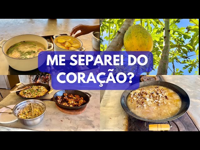 EU E CORAÇÃO ESTAMOS SEPARADOS? ALMOÇO NO FOGĀO DE LENHA/ SALADA DE BATATA COM BACON/ NUBIA VIANA