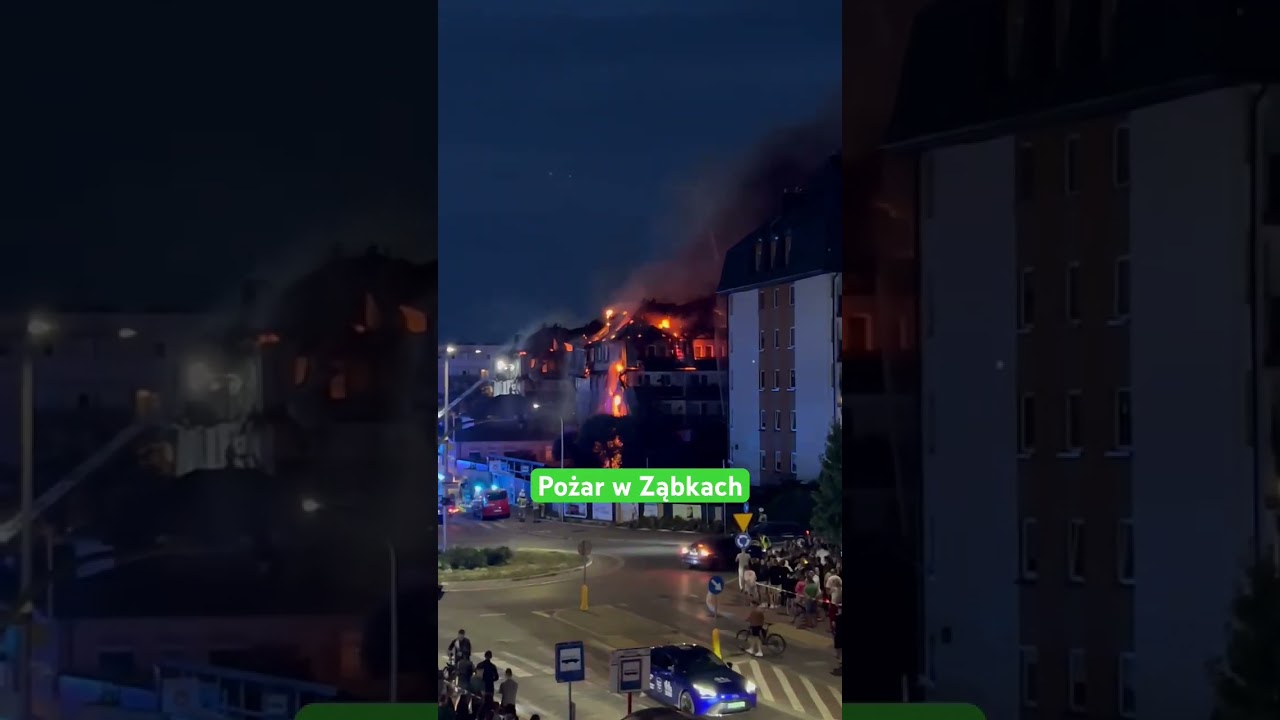 A fire broke out in Ząbki #shorts #fire #fires