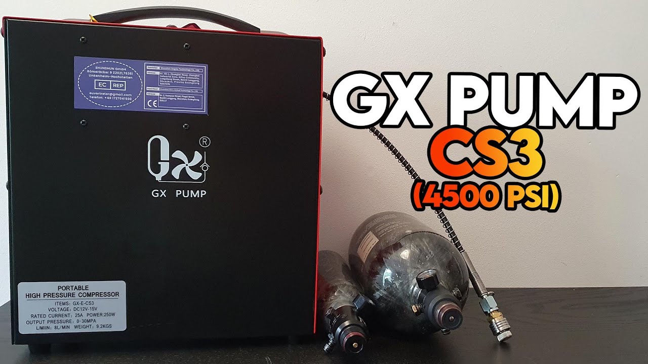 AIRSOFT FRANCE 🇫🇷 : GX PUMP CS3 - compresseur 4500 PSI ft.moustik