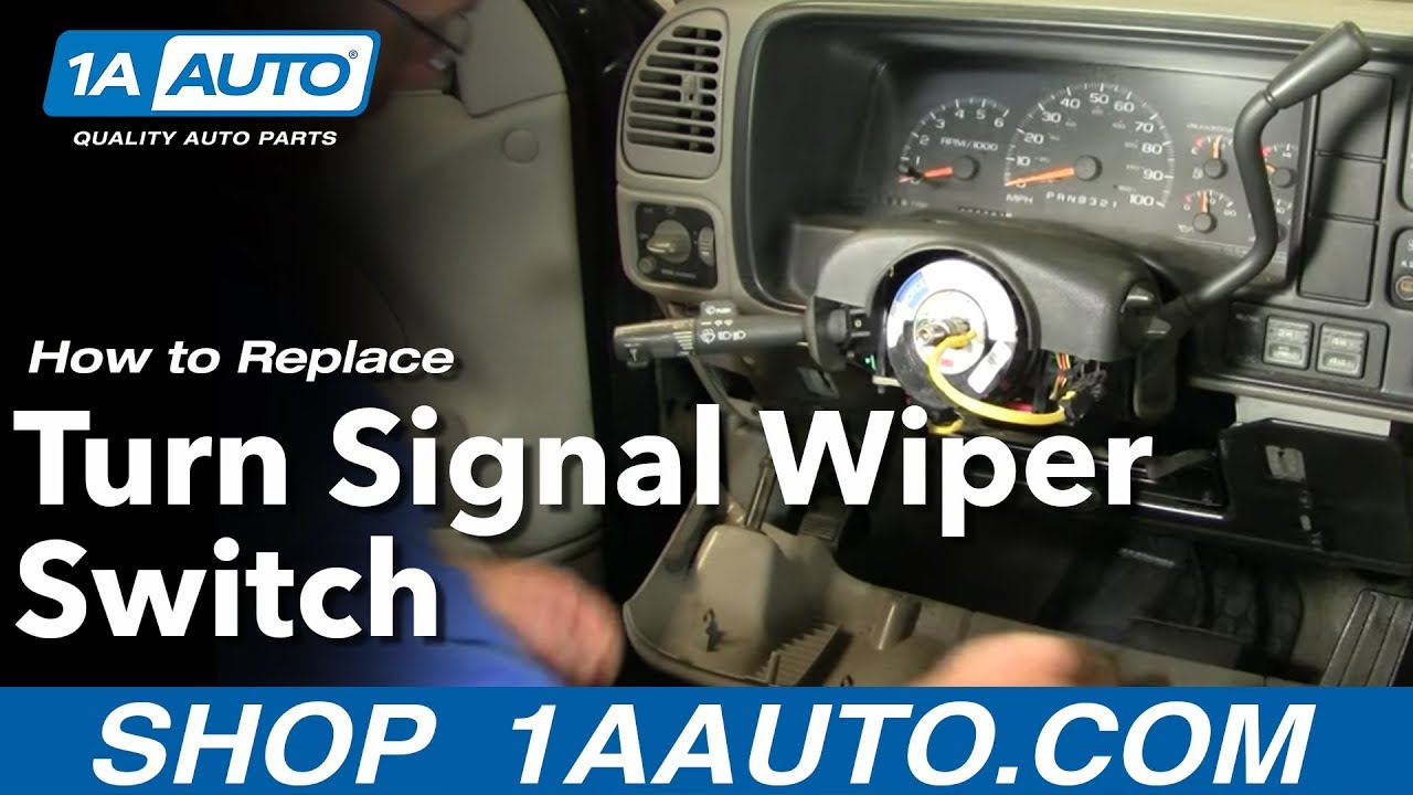 How To Install Replace PART 1 Turn Signal Wiper Switch ... gm turn signal cam wiring 