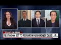 Testimony set to resume in Trump hush money case  - 04:38 min - News - Video