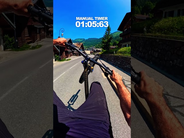 Longest MTB Wheelie Ever? 🎬 Léo Nobile #Shorts #POV