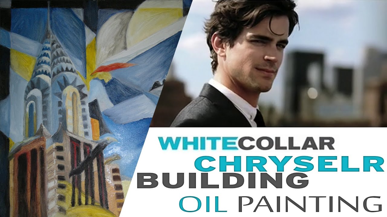 Chrysler building painting white collar #3