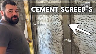 HOW TO RENDER A WALL PERFECTLY FLAT / dot and screed method