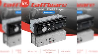 Pratinjau video produk Taffware Tape Mobil Audio MP3 Player Bluetooth 5.0 60W with Remote - MP3-S211L