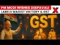 PM Modi Wishes Happy Deepavali, Highlights Maoist Victory & GST Bachat Utsav | NewsX