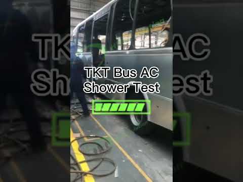 TKT Bus A/C Passed the Most Highest Standard Shower Test