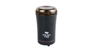 Pratinjau video produk One Two Cups Penggiling Biji Kopi Elektrik Coffee Grinder 50g 150W - M150A