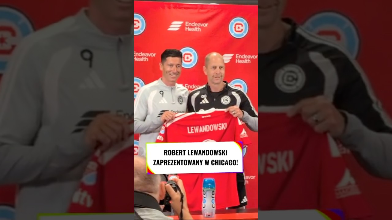 Robert lewandowski zaprezentowany w chicago fire #shorts