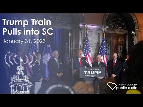 screenshot of youtube video titled Trump Train Pulls into SC | South Carolina Lede