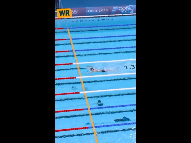One year ago today, France’s Léon Marchand lit up the pool in Paris 🇫🇷 🏊