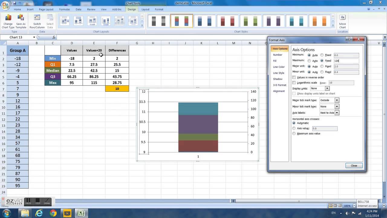 box-and-whiskers-plot-with-negative-values-in-excel-2007-youtube