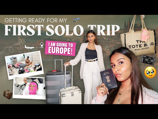 SOLO TRAVEL: Prep with me🌍✈️ / FIRST Solo Work Trip!