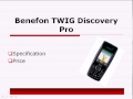 Benefon TWIG Discovery Pro Specs Price Reviews